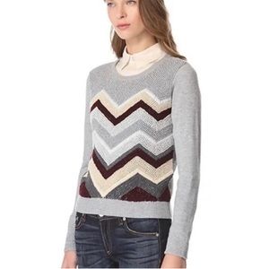 • rag & bone • Crochet Grey Sweater • Merino Wool • S • Retail $395